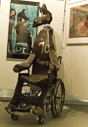 Das Rollstuhlpferd von Franziska Fiedler in seiner aktuellen Form. Foto: Alexander Müller