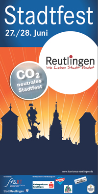 Plakat für das Reutlinger Stadtfest 2014